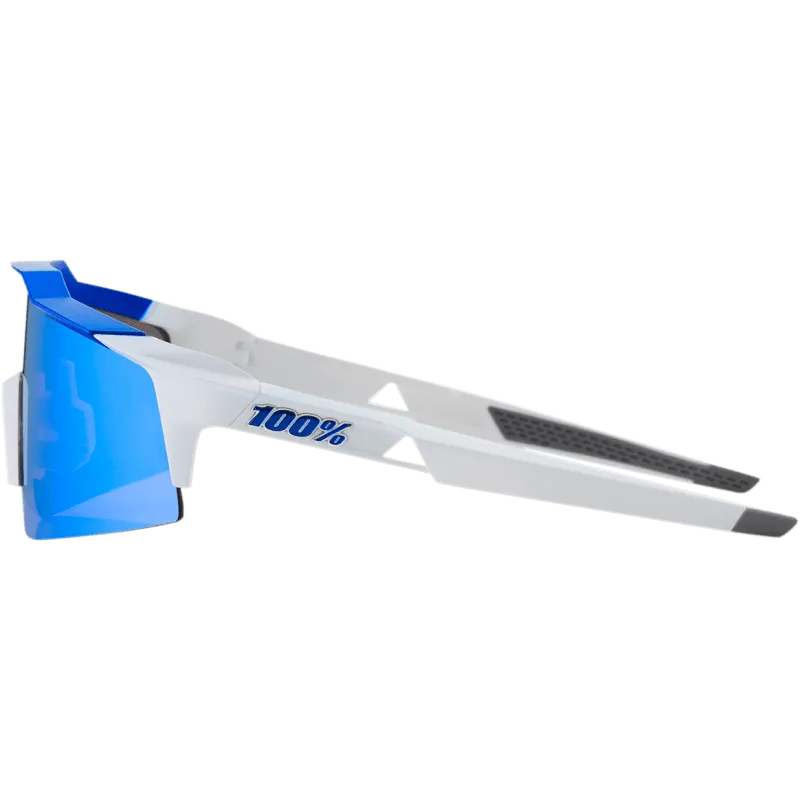 100% SPEEDCRAFT SL MATTE WHITE / W/ HIPER ICEBRG BLUE