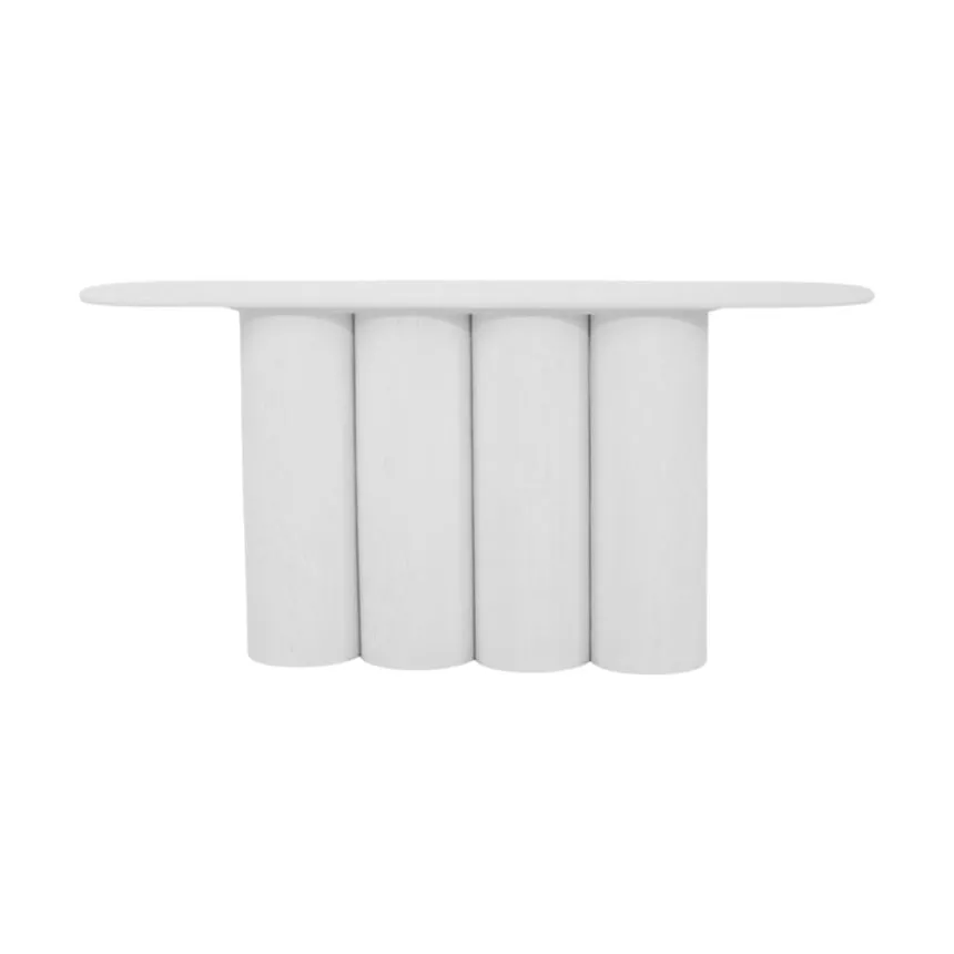 1.7m Console Table - Full White