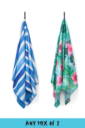 2 Pack Beach Towel Bundle