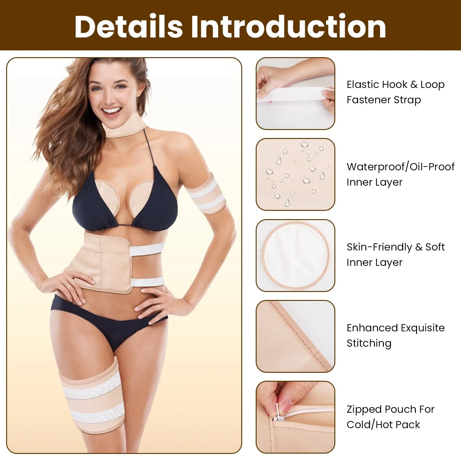 6-Pack: Castor Oil Wrap Set