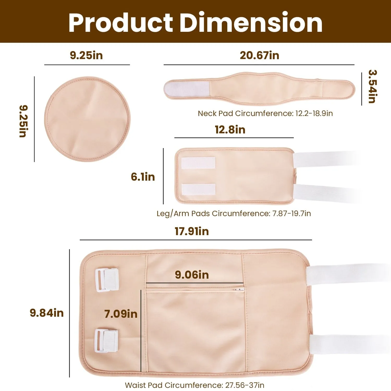 6-Pack: Castor Oil Wrap Set