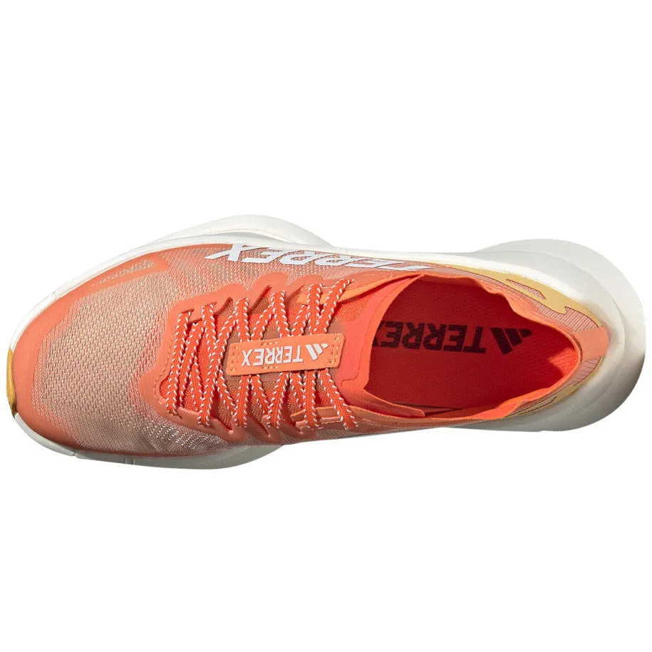 adidas Women's Terrex Agravic Speed Ultra Trail Running Shoes Amber Tint / Crystal White / Semi Spark