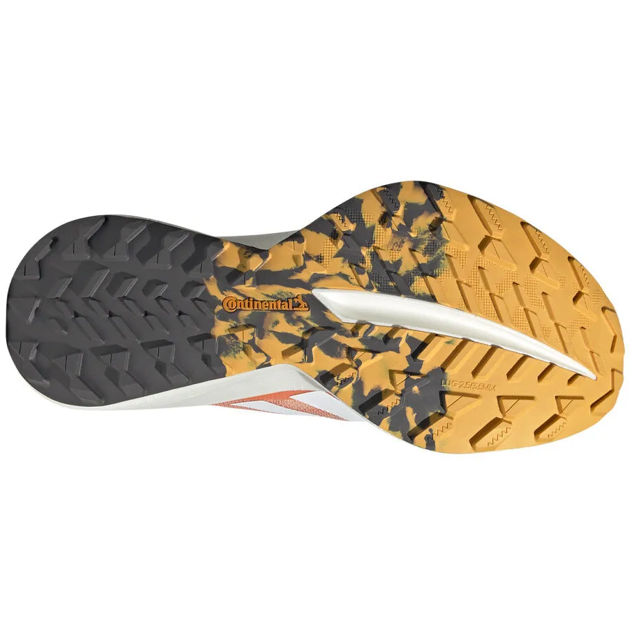 adidas Women's Terrex Agravic Speed Ultra Trail Running Shoes Amber Tint / Crystal White / Semi Spark