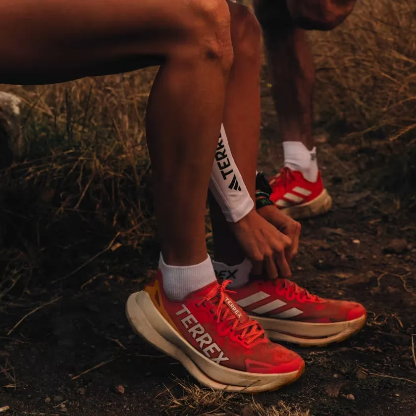 adidas Women's Terrex Agravic Speed Ultra Trail Running Shoes Amber Tint / Crystal White / Semi Spark