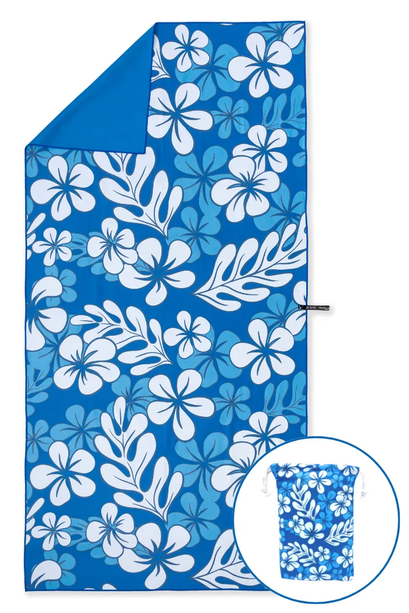 Aloha Large Beach Towel & Pouch