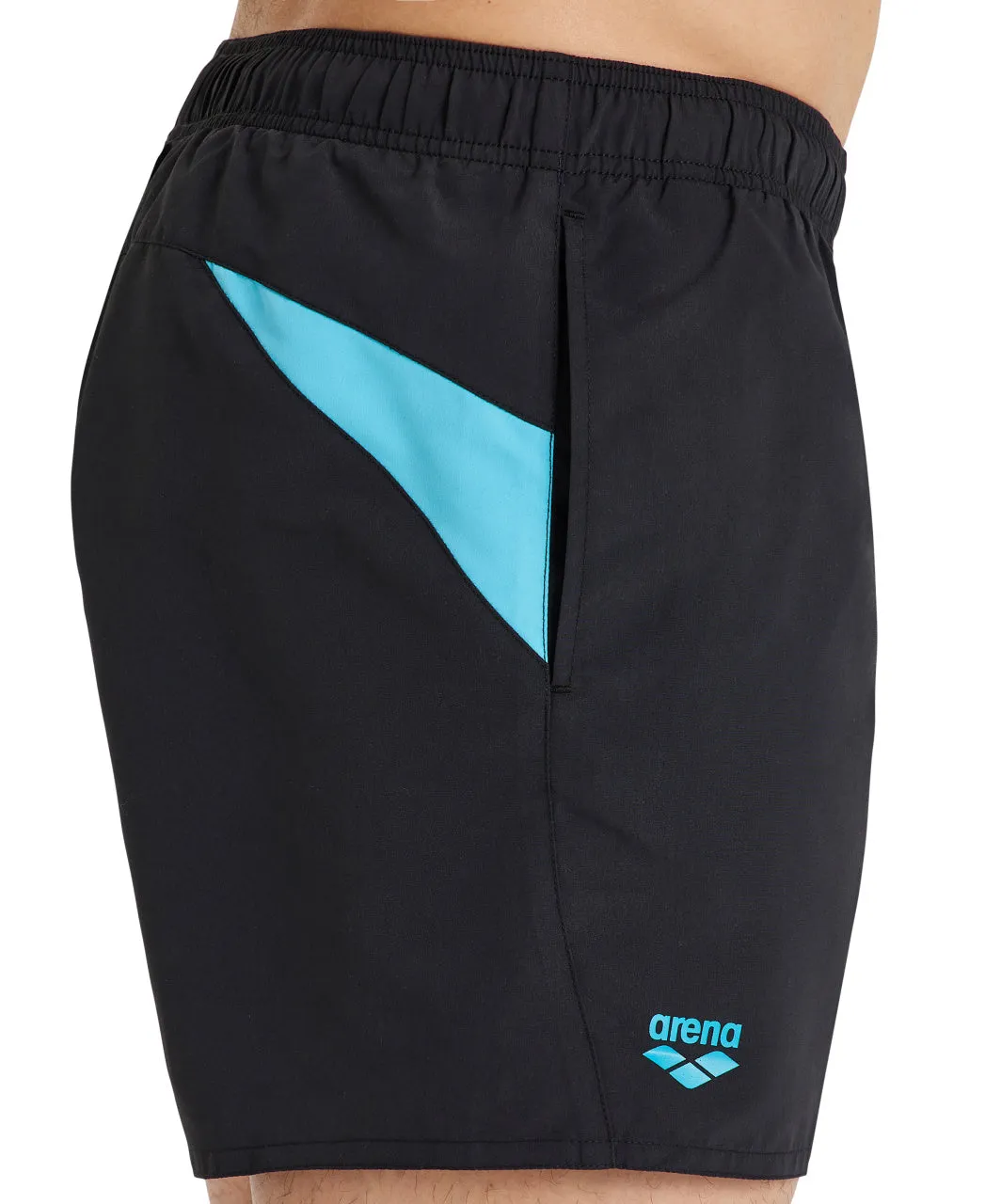Arena Men's Logo Beach Shorts - Black-Martinica