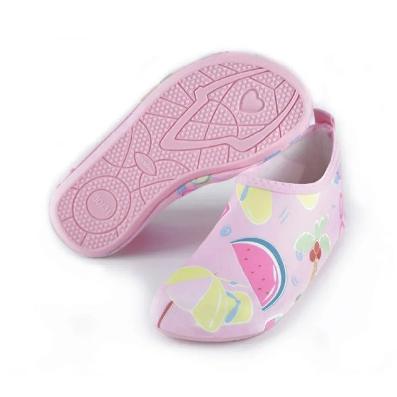 Children's Indoor and Water Socks Aquatic Shoes - Slip-Resistant and Quick-Drying