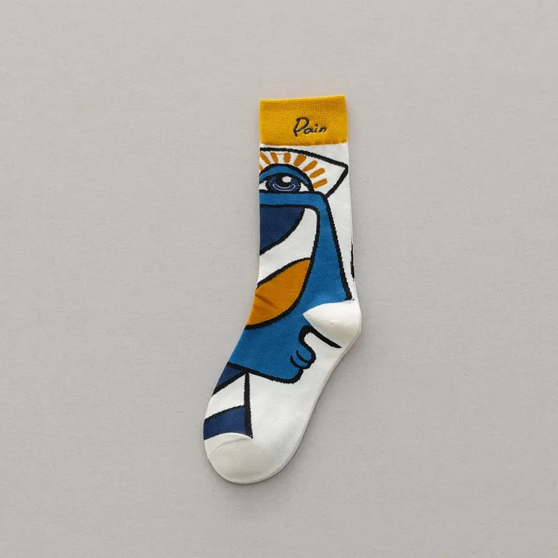 Cool Korean Printed Socks