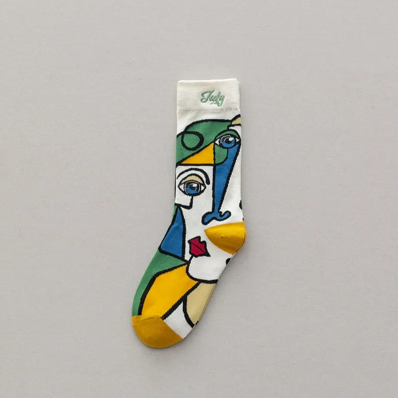 Cool Korean Printed Socks