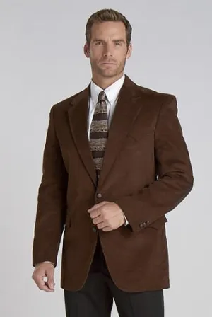 Cripple Creek Mens Lubbock Corduroy Chestnut 100% Cotton Sport Coat