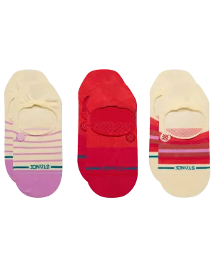 Fullfilled No Show Socks (3 Pack) in Pink