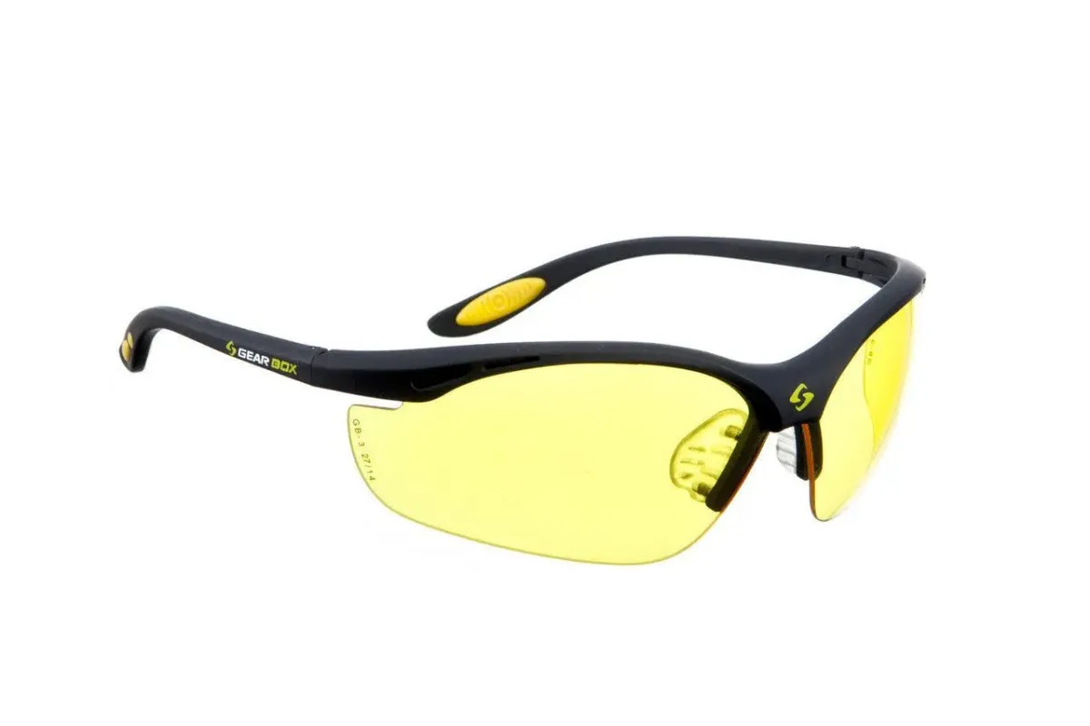 Gearbox Vision Eyewear Amber Lens - Black Frame
