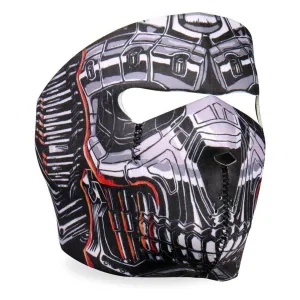 Hot Leathers Robo Skull Neoprene Face Mask