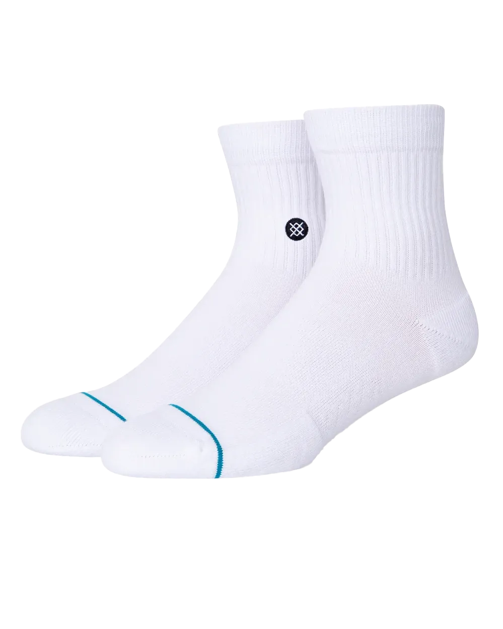 Icon Quarter Socks in White