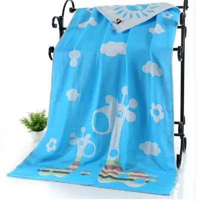 LDAJMW Cotton Gauze Adult Cartoon Bath Beach Textile Large Thick Towel