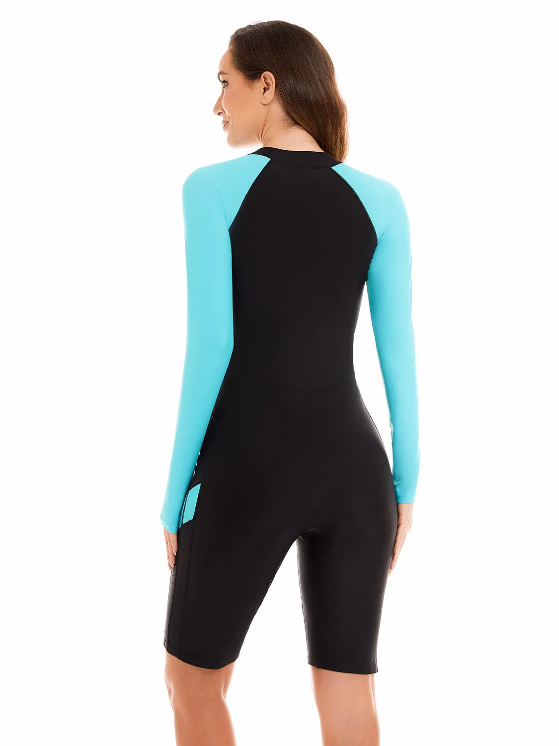 Long sleeve sun protection one-piece surf suit UPF50  Rash Guard