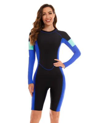 Long sleeve sun protection one-piece surf suit UPF50  Rash Guard