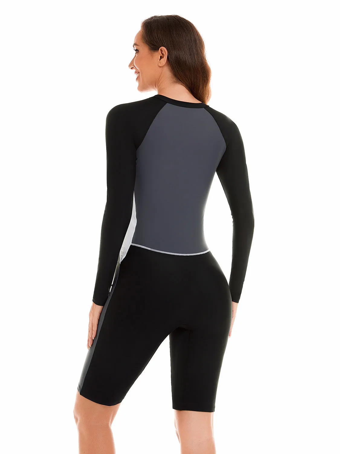 Long sleeve sun protection one-piece surf suit UPF50  Rash Guard
