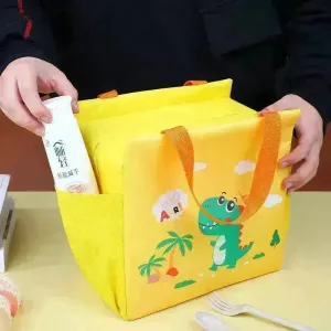 Lunch Box Handheld Lunch Bag Work Capacity Aluminum Foil Thickening Insulated Lunch Box Bag