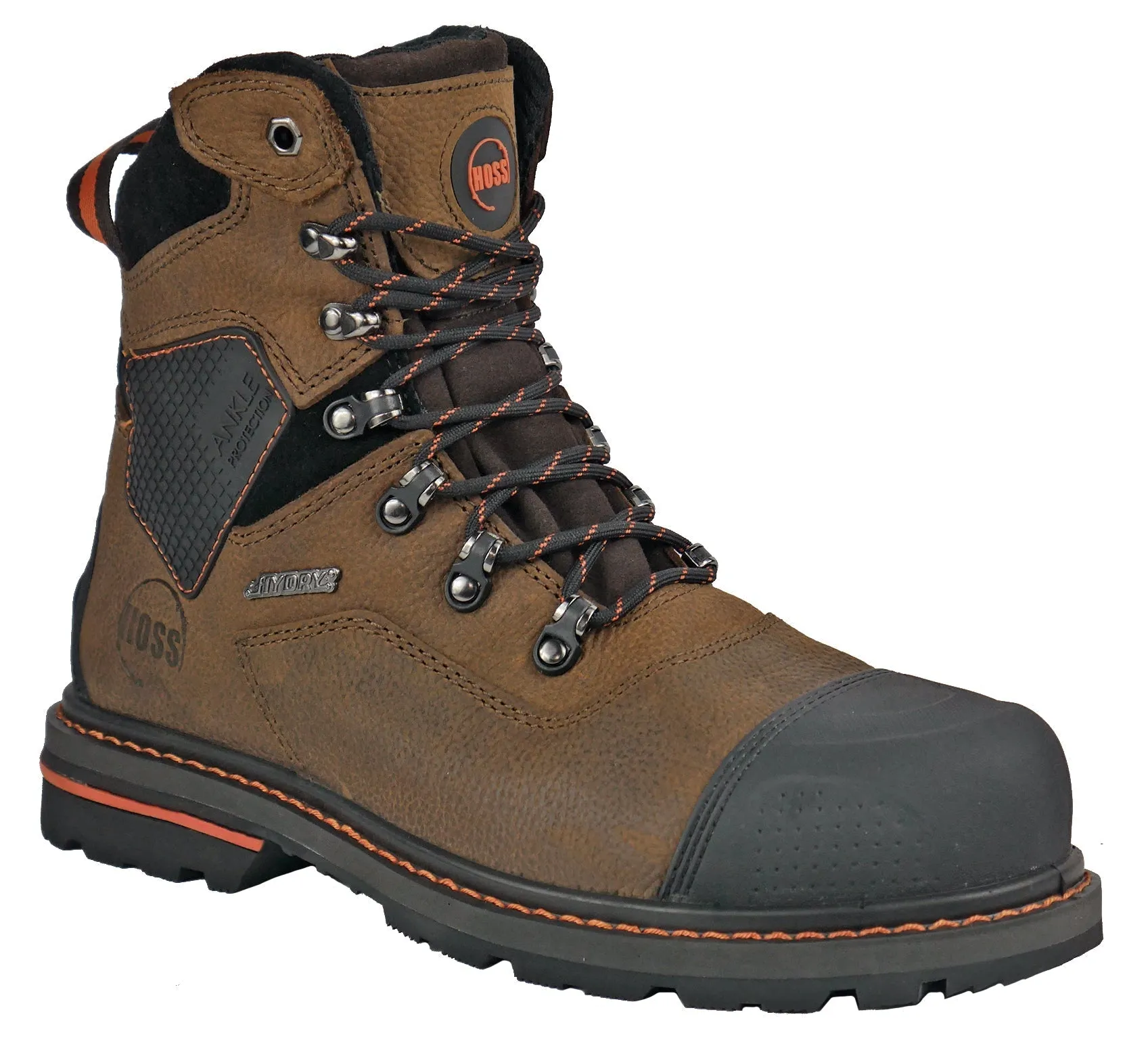 Men's Hoss 6" Range Brown, EH, SR, PR, WP, Soft Toe Boot