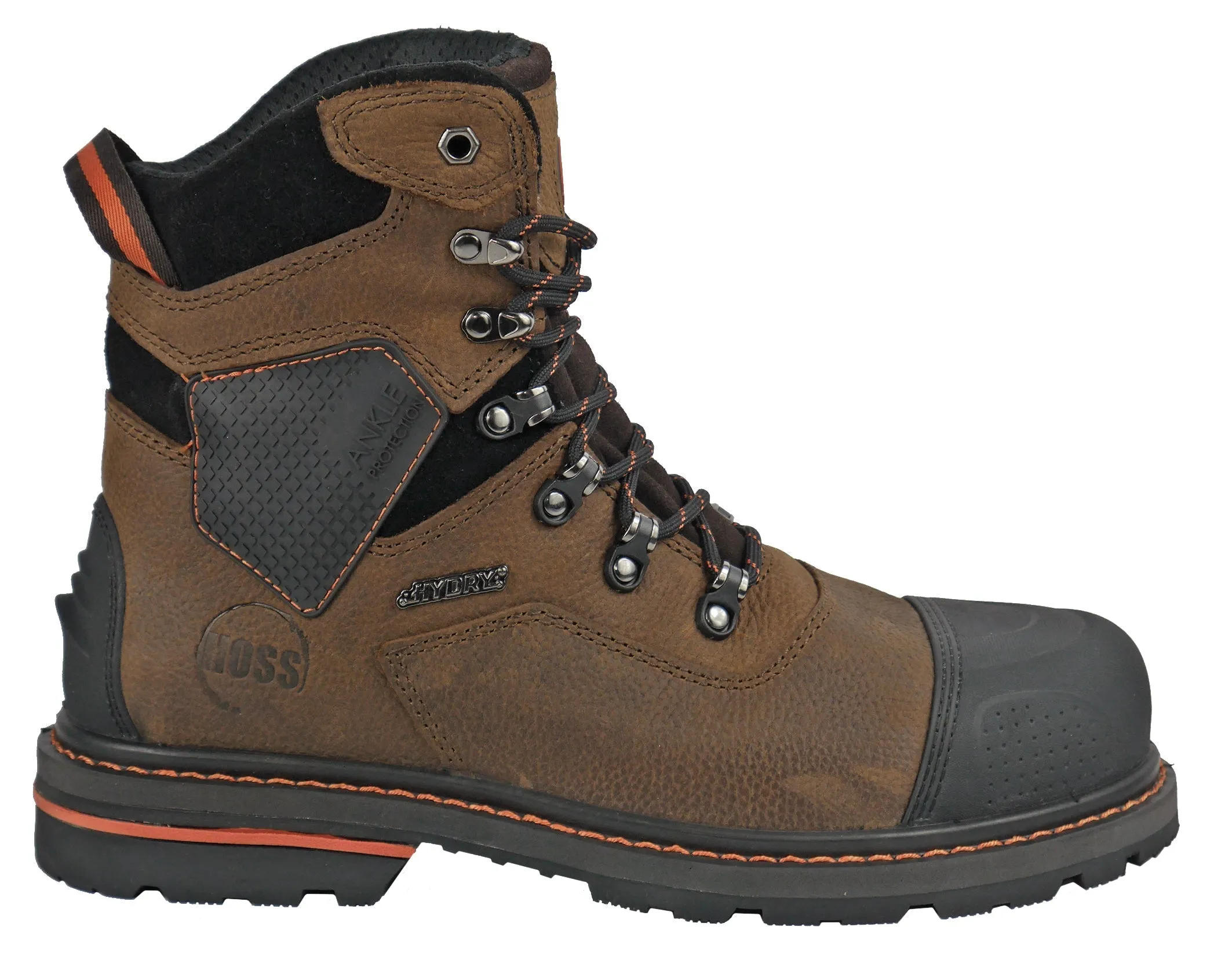 Men's Hoss 6" Range Brown, EH, SR, PR, WP, Soft Toe Boot