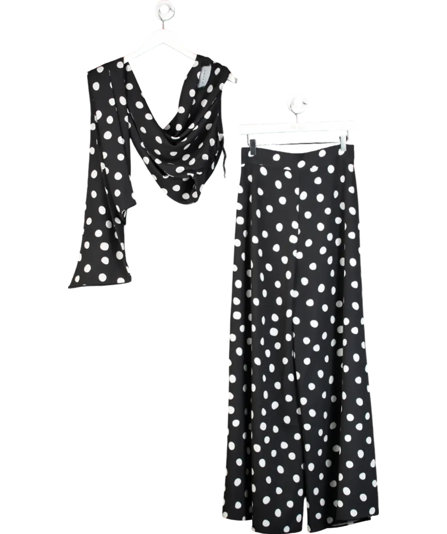 Paper London Black Kelly Trousers In Connect The Spots And Tehea Top UK S