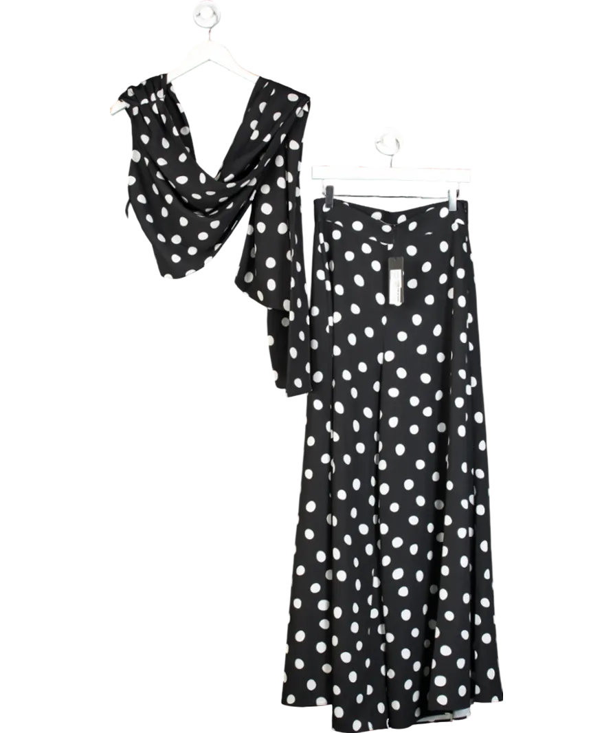 Paper London Black Kelly Trousers In Connect The Spots And Tehea Top UK S