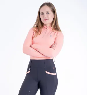 Peach Cool Mesh Base Layer - Long Sleeve