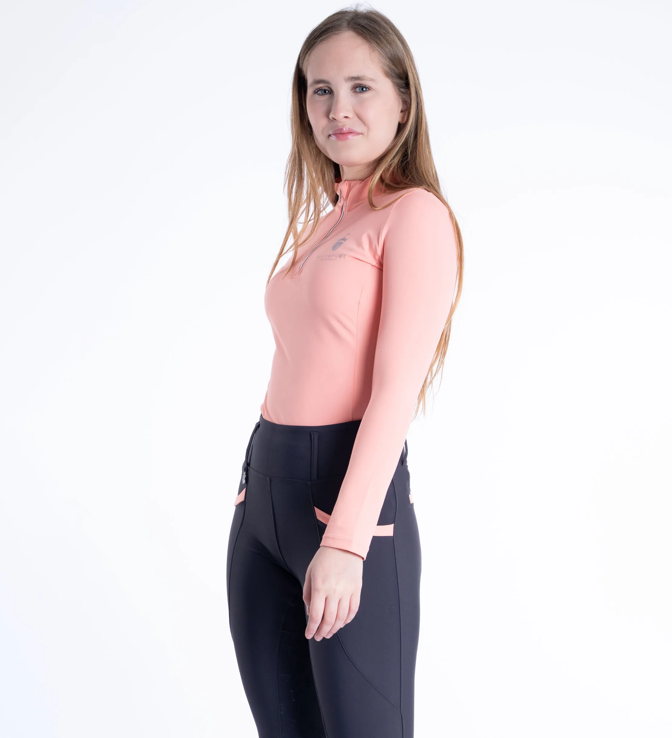 Peach Cool Mesh Base Layer - Long Sleeve