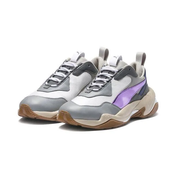 Puma Thunder Electric 367998-01 Women's White/Pink/Gray Running Shoes C1151