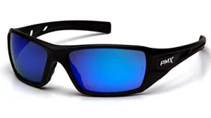 Pyramex Velar Full Frame Safety Glasses with Mirror Blue Lens