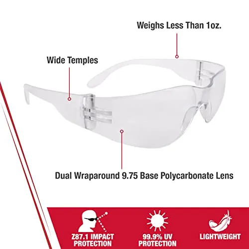 Radians Clear Safety Glasses