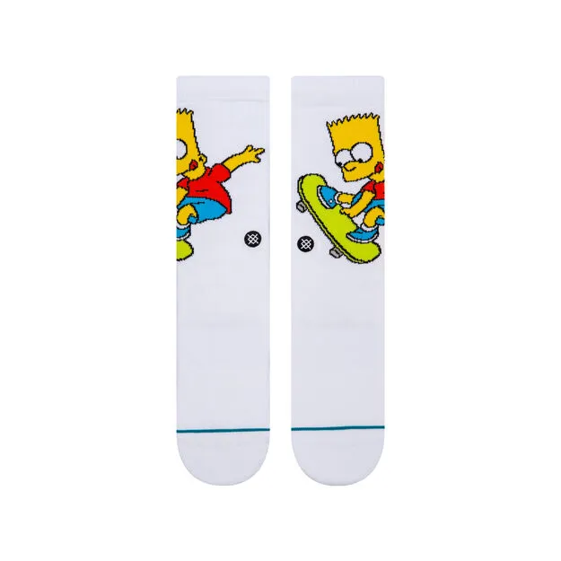 Stance Bart Simpson Socks-White