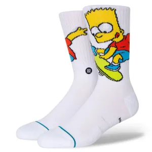 Stance Bart Simpson Socks-White