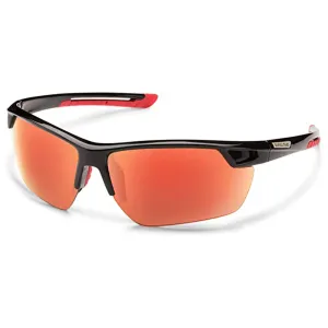 Suncloud Men's Black Frame Red Lens Polarized Contender Sunglasses - S-CEPPRMBK