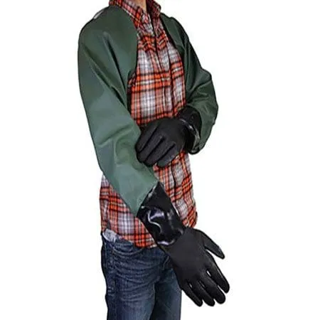 Superior Glove Chemstop F294SL Double Dip PVC Glove, Green | Denson CFE