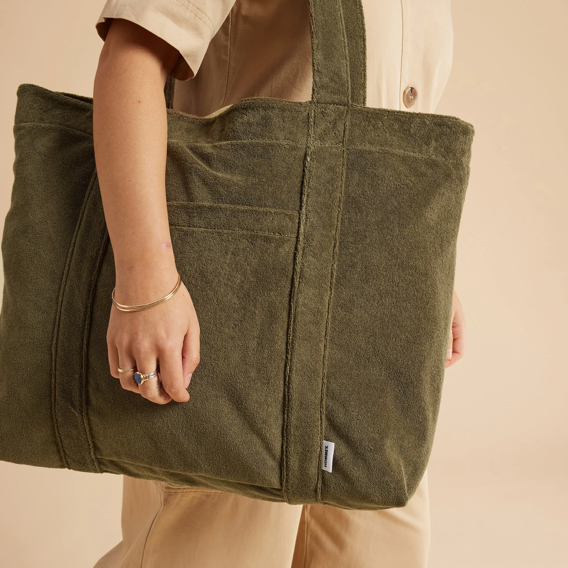 Terry Beach Bag - Bay Leaf