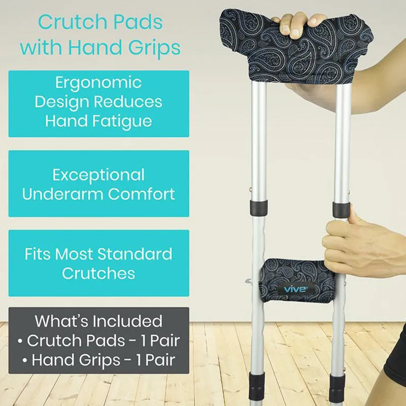 Vive Health Walking Arm Crutch Pads