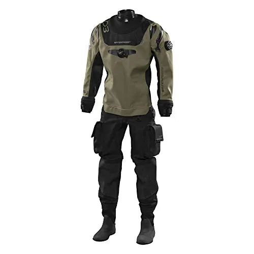 WATER PROOF FACING REALITY Waterproof Mens D3 Ergo Drysuit, Medium